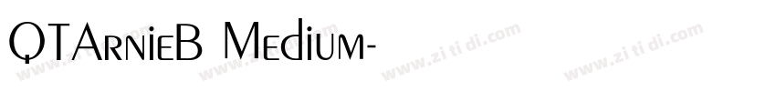 QTArnieB Medium字体转换